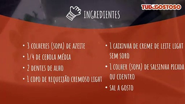 Molho branco light fácil e rápido