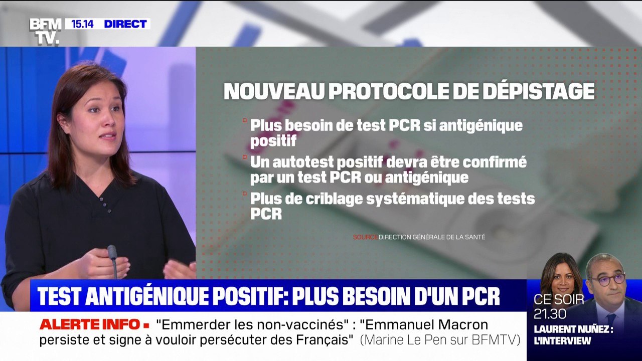 Plus besoin de faire un test PCR pour confirmer un test antigénique positif