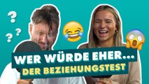 Wer würde eher... der ultimative Beziehungstest mit Jonathan und Alina!