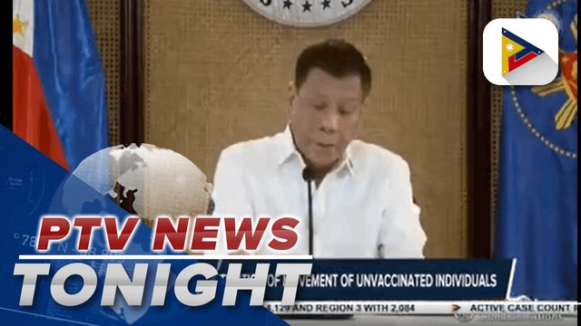 PRRD orders restriction of movement of unvaccinated individuals