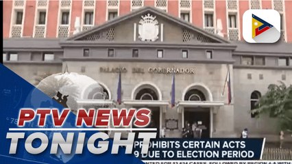 下载视频: COMELEC to prohibits certain acts starting Jan. 9 due to election period