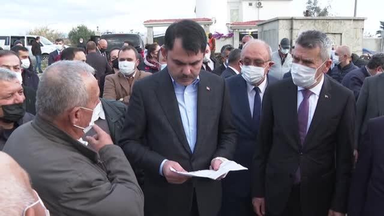 Son dakika haberi: Bakan Kurum, Kalemler Köyü ve Demirciler mahallesinde incelemelerde bulundu