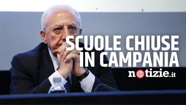 Campania, De Luca annuncia Scuole chiuse, irresponsabile aprire il 10 gennaio