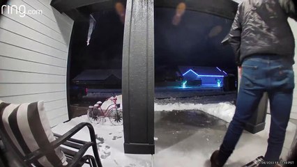 Frozen Cement Sends Guy Falling Flat