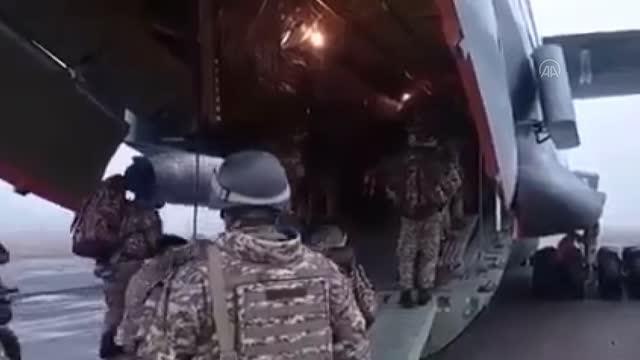 Son dakika: Kırgızistan, Kazakistan'a asker ve zırhlı araç gönderdi