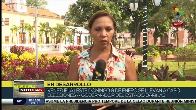 Estado de Barinas se prepara para elecciones del 9 de enero