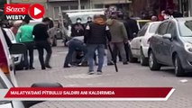 Malatya’daki pitbullu saldırı anı kamerada