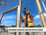Gobierno del estado Bolívar inauguró cancha de usos múltiples en el municipio Caroní