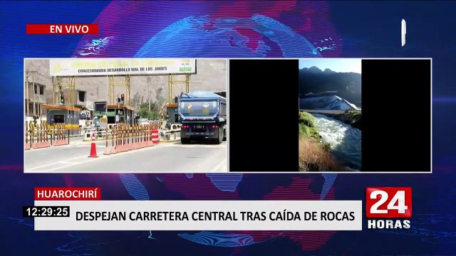 A 15 kilómetros del epicentro: carretera central reabre tras cierre por deslizamiento de piedras