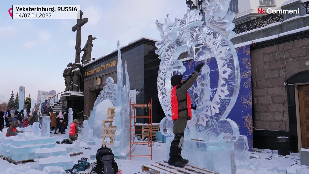 Eisskulpturenfestival in Jekaterinenbug eröffnet