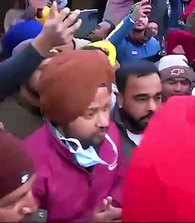 CM Channi met the protestors who were blocking his own way & asked via an example as to why is Modi scared to meet the people of his own country