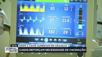 Hospitais infantis registram aumento de casos de gripe e, principalmente, covid. Para os médicos, isso só reforça a necessidade de vacinação das crianças.