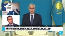 Répression sanglante au Kazakhstan : le président Kassym-Jomart Tokaïev 