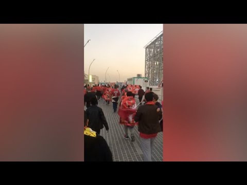 توافد جماهير الأهلي على ملعب مباراة الدحيل قبل بدايتها