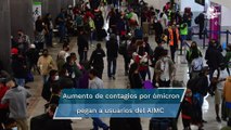 Miles de usuarios sufren cancelaciones y falta de pilotos en aeropuertos de México por ómicron