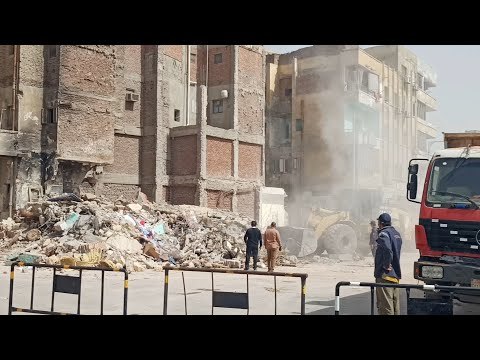 الحماية المدنية تبحث عن جثة مسن تحت أنقاض عقار الإسماعيلية