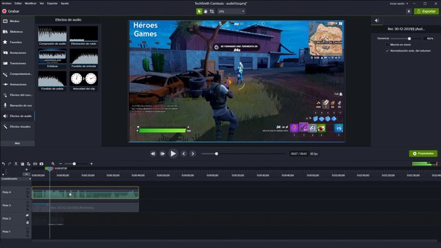 Como Editar Clips de Audio en Camtasia Studio | Edición de audio