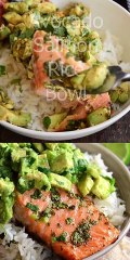 Avocado Salmon Rice Bowl