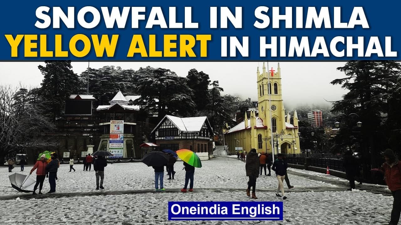 Shimla receives snowfall, yellow alert in Himac...