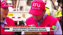 ATU modifica horario del transporte en Lima y Callao tras cambio de toque de queda
