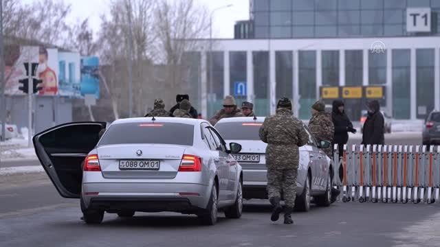 NUR SULTAN - Kazakistan'ın başkenti Nur Sultan'da hayat OHAL şartları altında devam ediyor