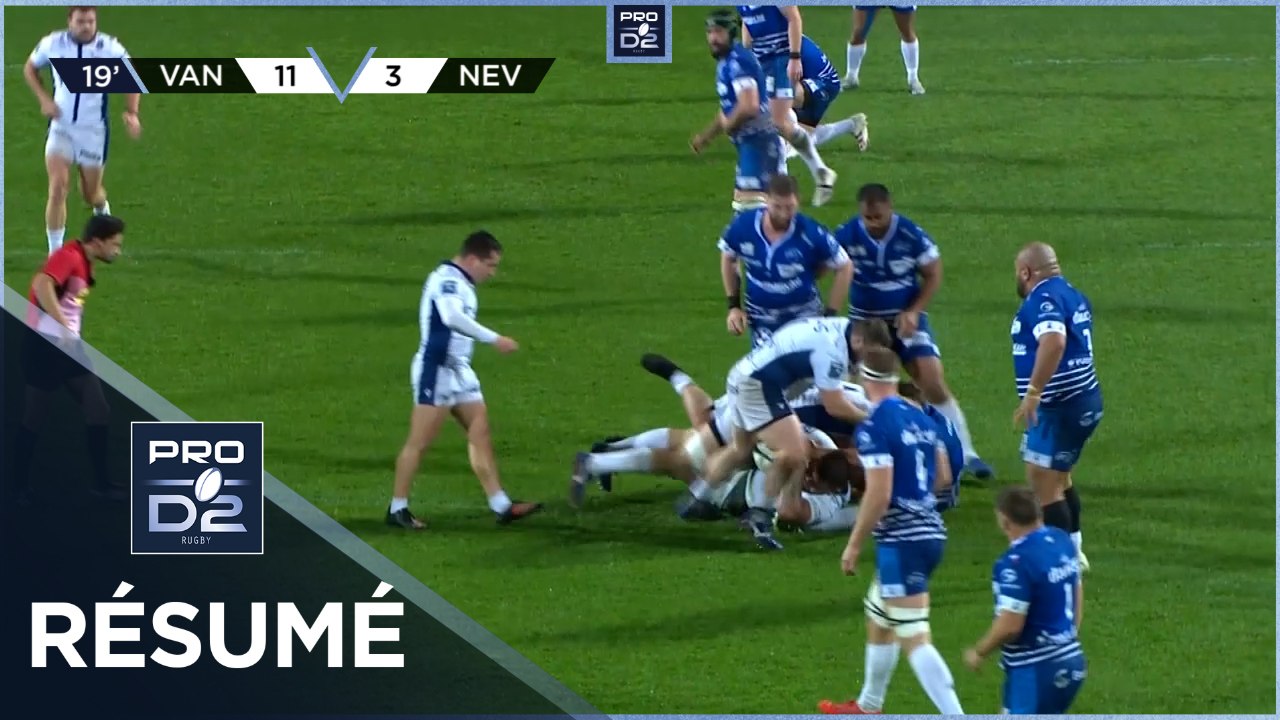 PRO D2 - Résumé RC Vannes-USON Nevers: 35-23 - J16 - Saison 2021/2022