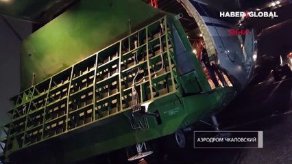 Rusya, Kazakistan’a nakliyesi devam eden KGAÖ kuvvetlerinin görüntülerini paylaştı