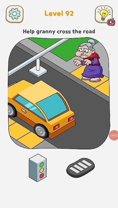 Cross the road Level 92 Displace It  Brain Puzzle | Zin y | Gameplay [Fun Games Tv]