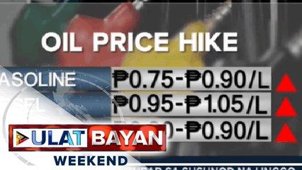 Oil price hike, ipatutupad sa susunod na linggo