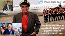 Pedro Sánchez insiste en que el avión 'Falcon', que pagamos todos los españoles, es sólo suyo