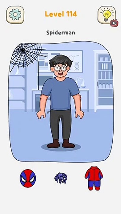 How to Make ️Spiderman ️ Level 114 Displace It  Brain Puzzle | Zin y | Gameplay [Fun Games Tv]