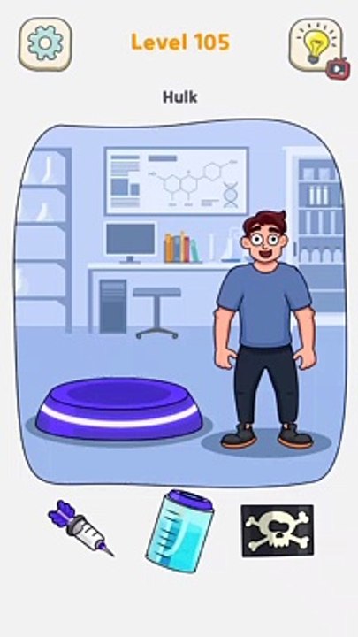 the Hulk Level 105 Displace It  Brain Puzzle | Zin y | Gameplay [Fun Games Tv]