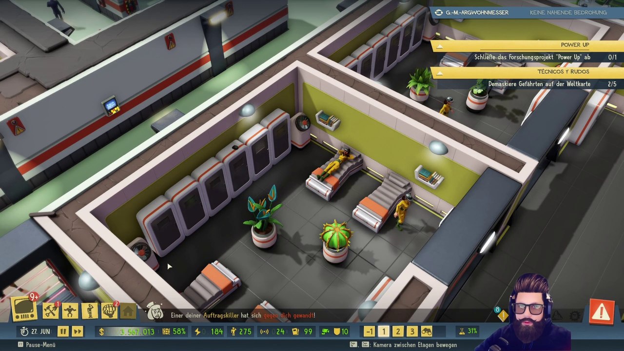 Evil Genius 2  Let's Play Folge #068 Umbau / Erneuerung der Ebene 1 [German/Deutsch]