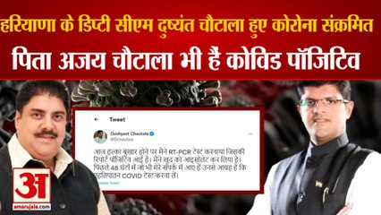 Descargar video: Haryana Deputy CM Dushyant Chautala Corona Positive|डिप्टी सीएम दुष्यंत चौटाला हुए कोरोना संक्रमित