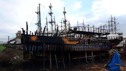 Tekne yangınının boyutu gün ağarınca ortaya çıktı