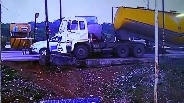 नयागांव टोल नाका के पास वाहन का ब्रेक फेल, टला हादसा