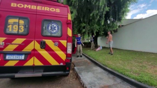Idoso sofre queda no Bairro Parque São Paulo e é amparado pelo Corpo de Bombeiros