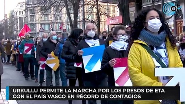 Urkullu permite la marcha por los presos de ETA con el País Vasco en récord de contagios