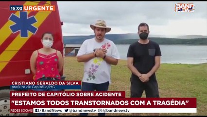O Prefeito de Capitólio, Cristiano Geraldo da Silva, divulgou um vídeo falando sobre o acidente que aconteceu na cidade. #BandJornalismo