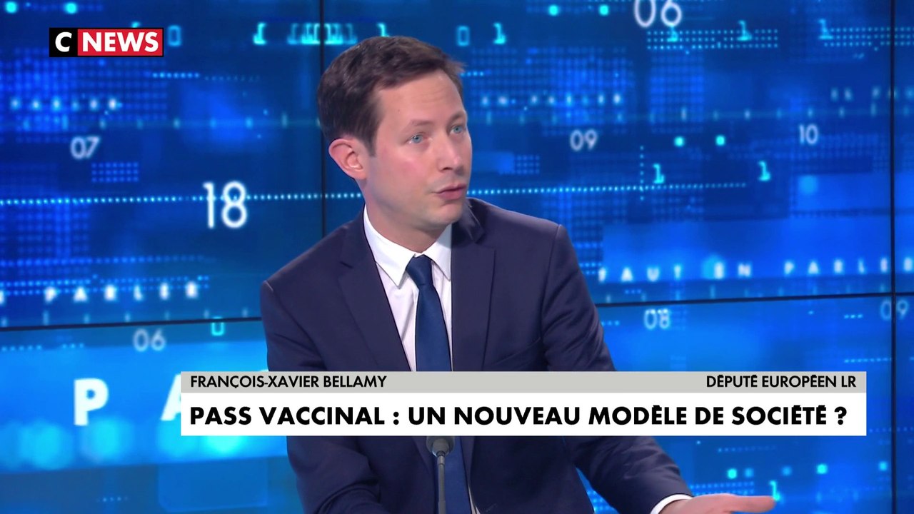 François-Xavier Bellamy : «A travers ce dispositif, on rentre dans un autre modèle de société […] qui est celui du contrôle social»