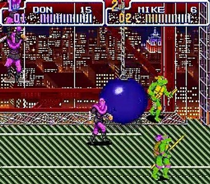 Teenage Mutant Ninja Turtles IV : Turtles in Time online multiplayer - snes