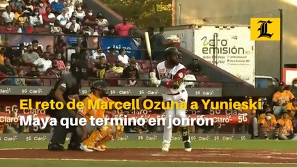 El reto de Marcell Ozuna a Yunieski Maya que terminó en jonrón