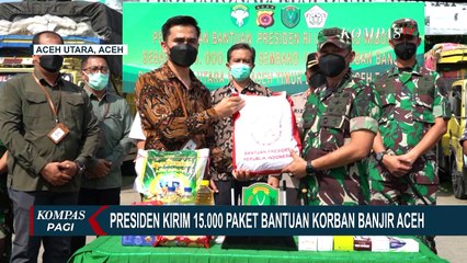 Jokowi Berikan 15 Ribu Paket Bantuan untuk Korban Banjir di Aceh