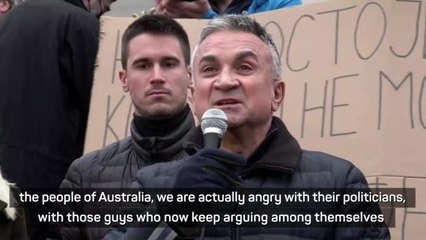 Djokovic visa removal a political decision, say family