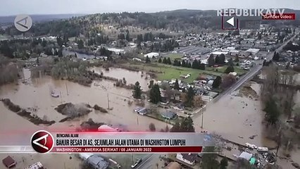 AS Dilanda Banjir Besar, Sejumlah Jalan Utama di Washington Lumpuh