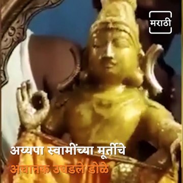 Video Purportedly Shows Ayyappa Idol Opening Eyes