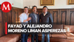 Omar Fayad y Alejandro Moreno se reúnen tras acusaciones mutuas por candidatura en Hidalgo