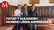 Omar Fayad y Alejandro Moreno se reúnen tras acusaciones mutuas por candidatura en Hidalgo