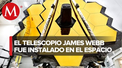 NASA termina con éxito desdoblamiento total del telescopio James Webb
