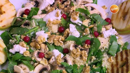 سلطة السبانخ والتفاح المشوي  | غادة التلي